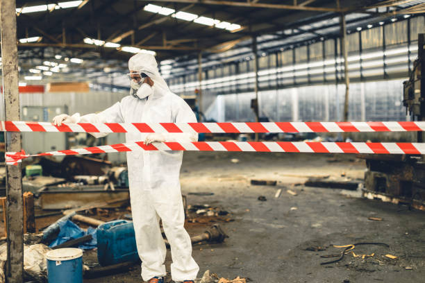Professional Biohazard technician working in Clinton, WA